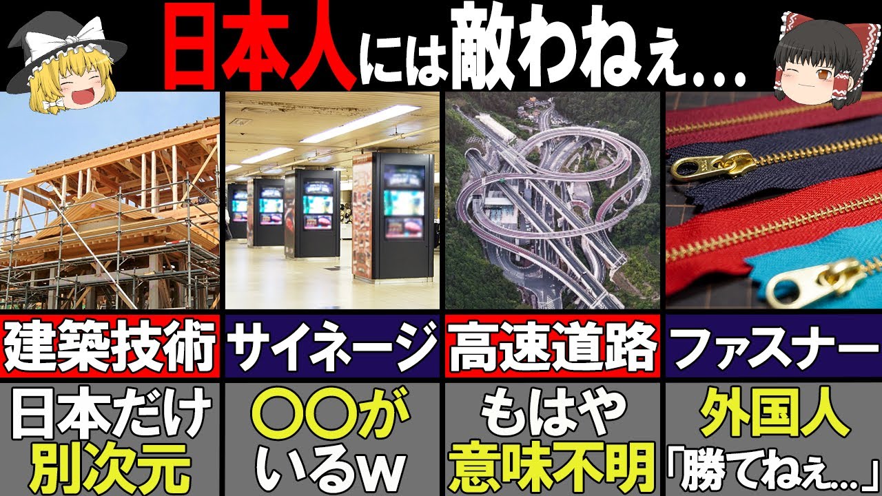 【ゆっくり解説】海外の人が驚く日本の常識6選～世界で1.6％だけ