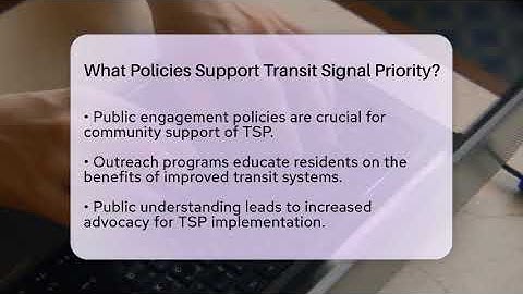 What Policies Support Transit Signal Priority? - Talking Tech Trends