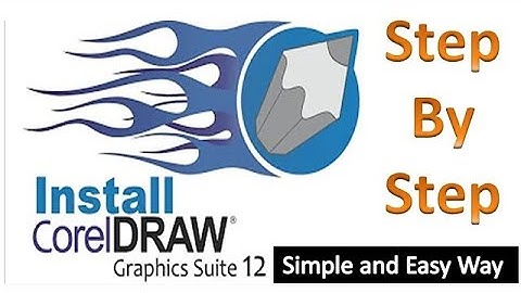 How to Install COREL DRAW 12