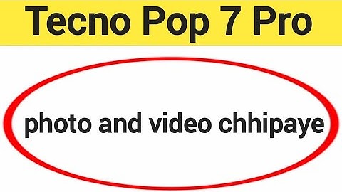 HOW TO HIDE PHOTO VIDEO, Photo and video chhipaye, Tecno Pop 7 Pro me photo hide kaise kare