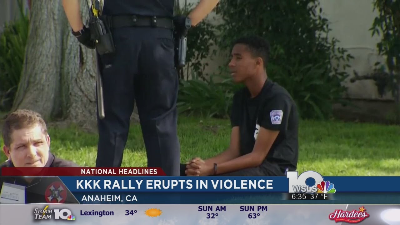 California Ku Klux Klan rally erupts in violence
