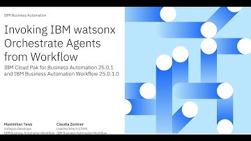 Invoking IBM watsonx Orchestrate Agents from Workflow