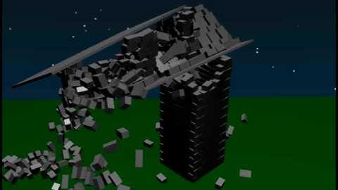 Blender Tower collapsing 2 (By Pitomator)