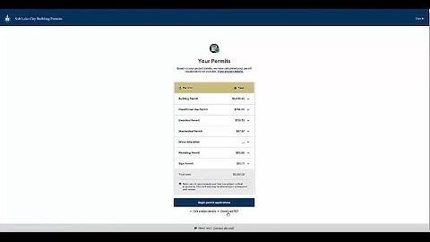 SLC OpenCounter: Building Permits Portal Demonstration