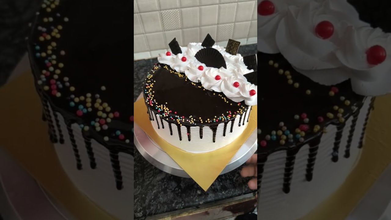 chocolate cake making