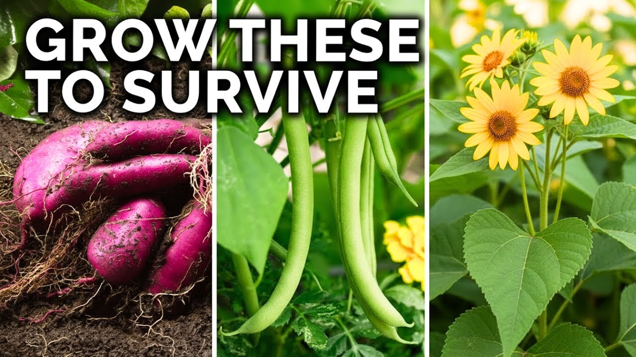 15 Survival Crops to Grow for MAXIMUM Calories - YouTube