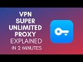 How does vpn super unlimited proxy work in 2024