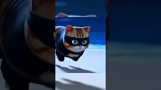 Ninja Cat vs Mad Scientist Sea Otter 🧪🐱 | Ultimate Battle Begins!   #cat #seaotter #shorts