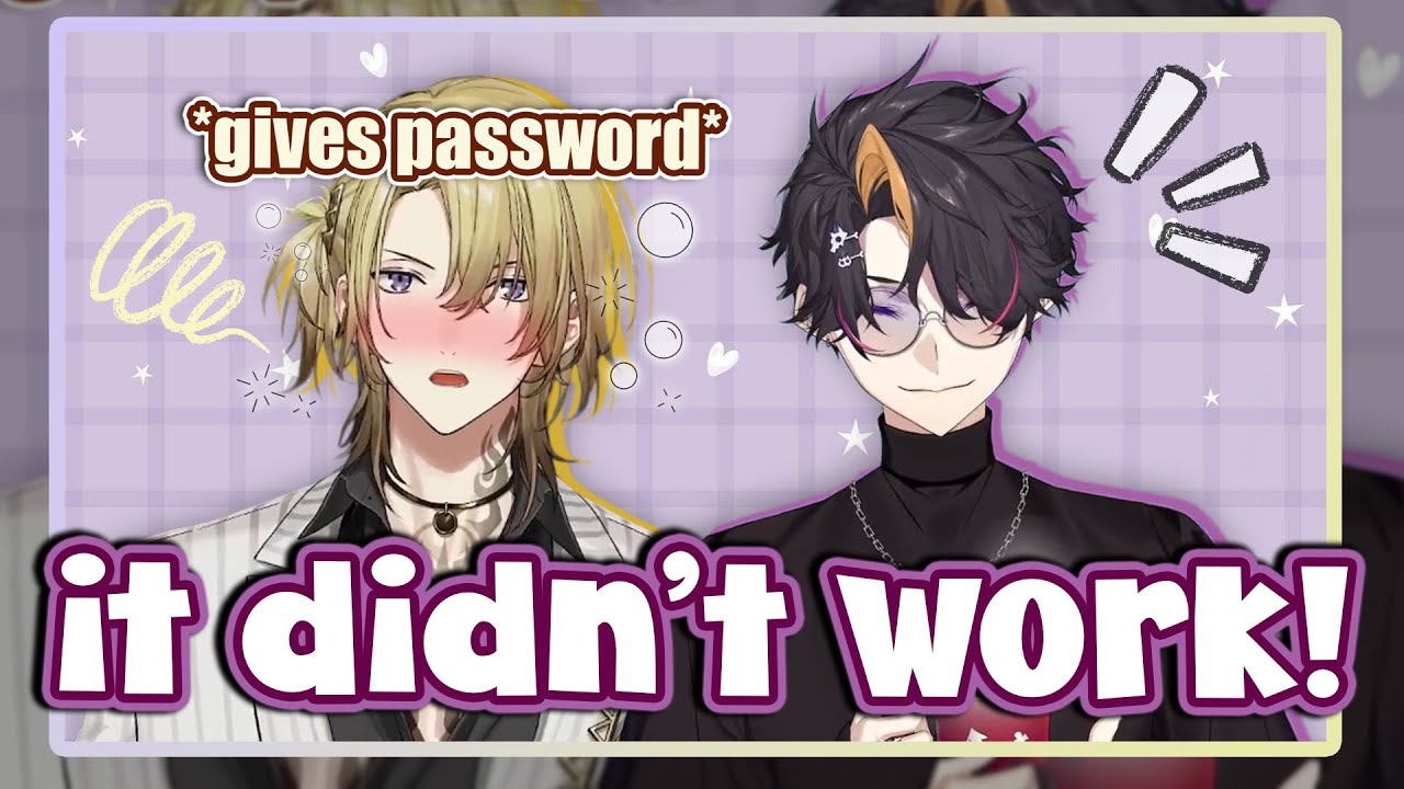 That one time Luca passed out drunk and sent Shu his password to end stream 【NIJISANJI EN CLIP】