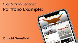 High School Teacher Portfolio Example: Donald Grumfield