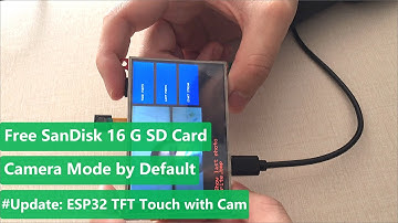 Good News: Free 16G SanDisk SD Card for ESP32 3.5"/3.2" TFT Touch!