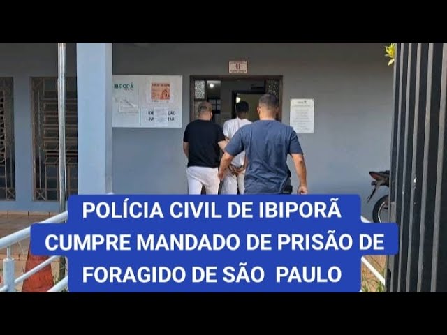 FORAGIDO DE SÃO PAULO FOI PRESO PELA POLÍCIA CIVIL DE IBIPORÃ