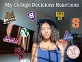 My College Decision Reactions!!! 17 SCHOOLS: Cornell, Howard, Syracuse, ETC. || JAYLALESLYE