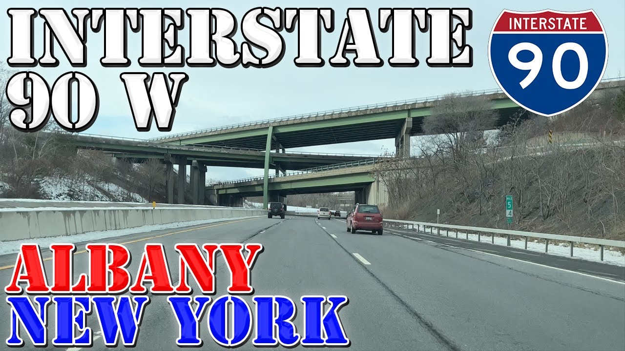 I90 West Albany New York 4K Highway Drive YouTube
