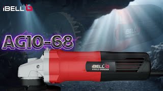 Ibell Ag10-68 680W Angle Grinder With 100Mm Wheel Copper Armature Powerful Compact