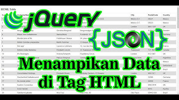 Menampilkan JSON JQuery di table html menggunakan Ajax