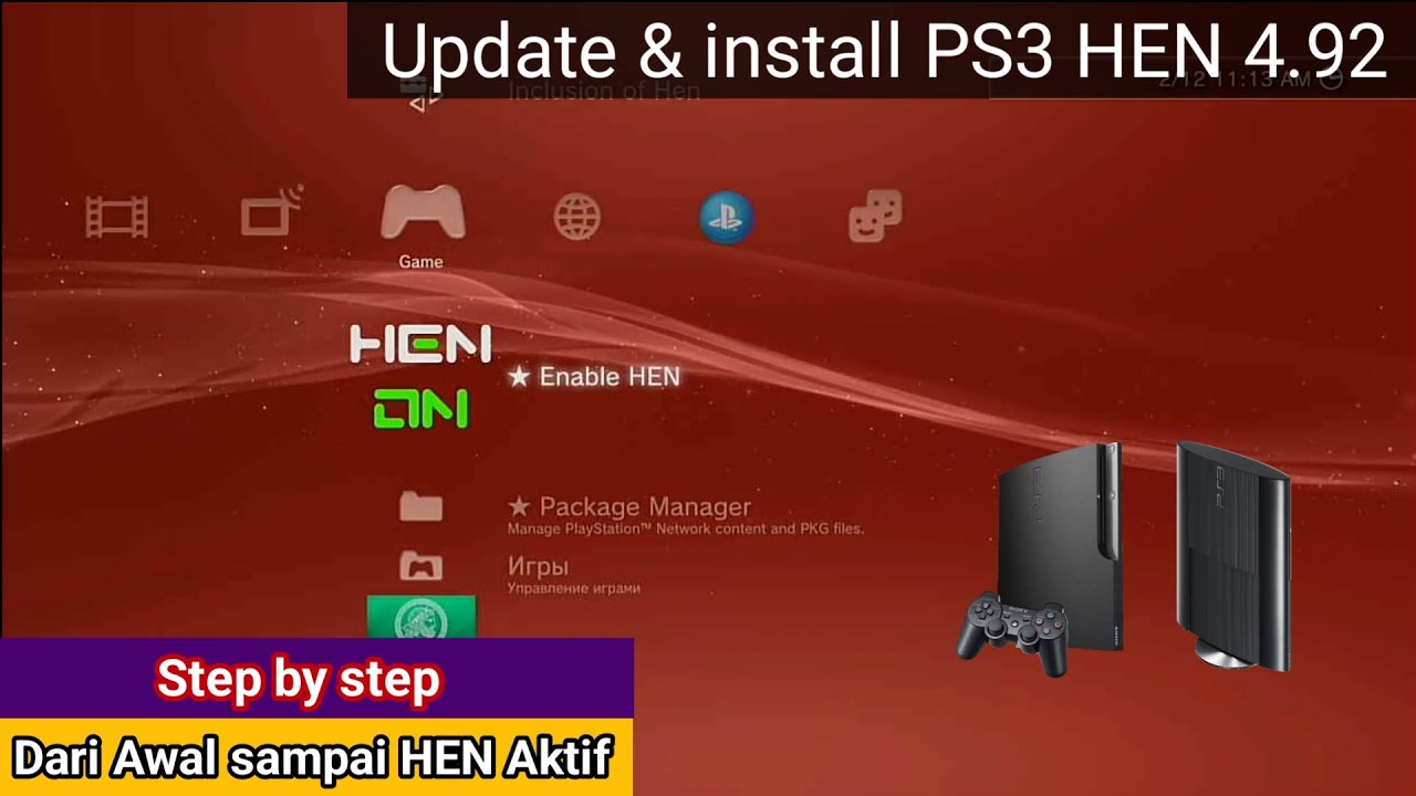 Cara Update PS3 HEN 4.92 & Cara Pasang Enable HEN