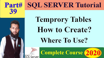 SQL Complete Course | 39 - Temporary Tables in SQL | How to Create and Use Temporary Tables in SQL