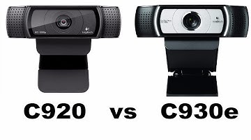 Logitech webcam C920 vs C930e comparison video