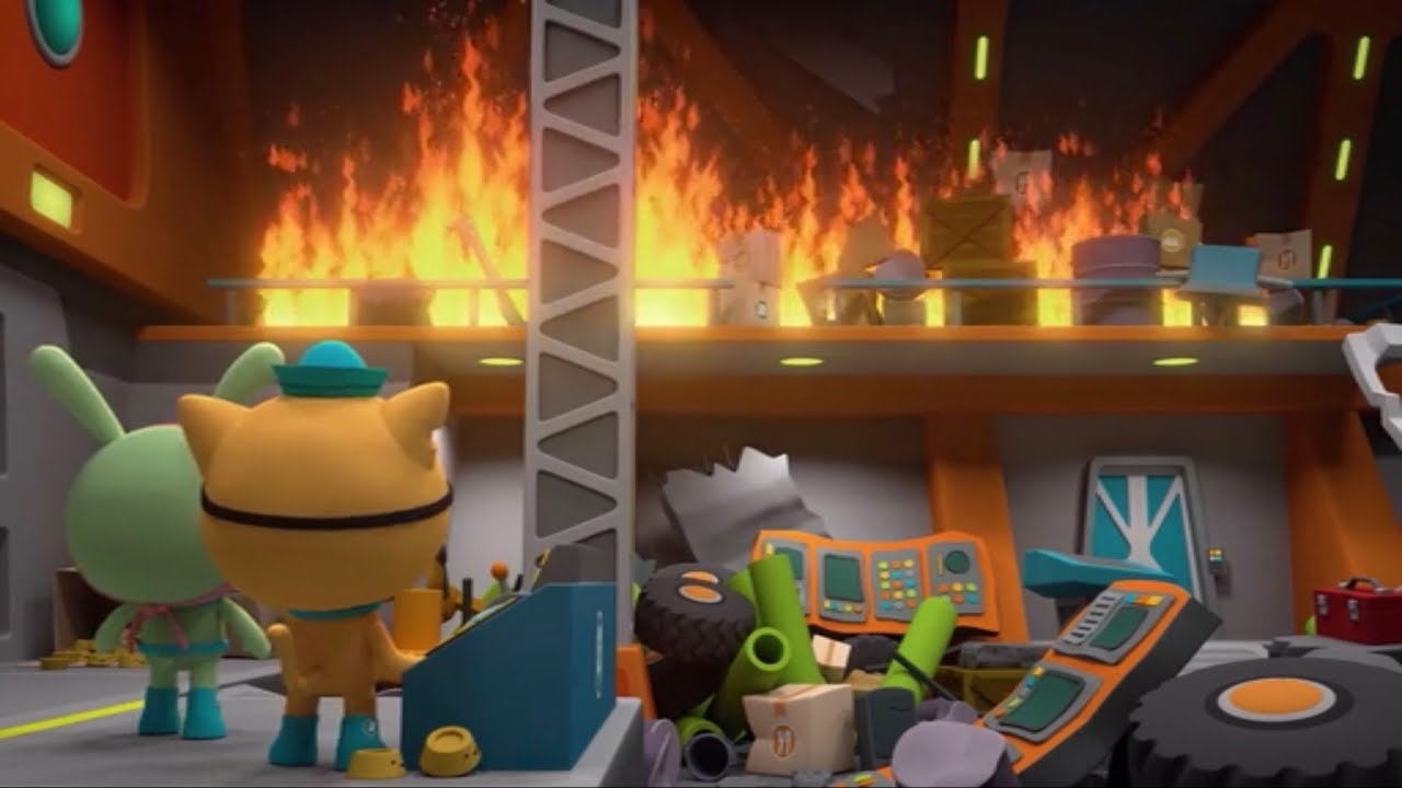 Octonauts Ring of Fire OctoRepair Station Fire Scene YouTube