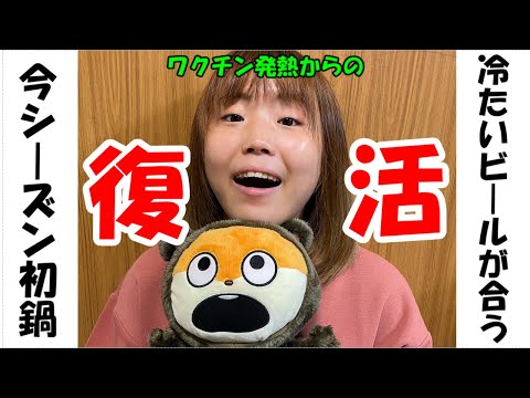 【晩酌の流儀】ワクチン発熱から復活!!そして、シーズン初鍋でビールがススム君