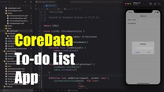 Swift CoreData Tutorial in Todo List app. screenshot 5