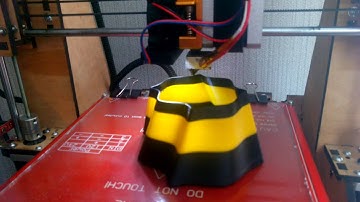 Graber I3 ATX. Печать вазы, со сменой пластика.