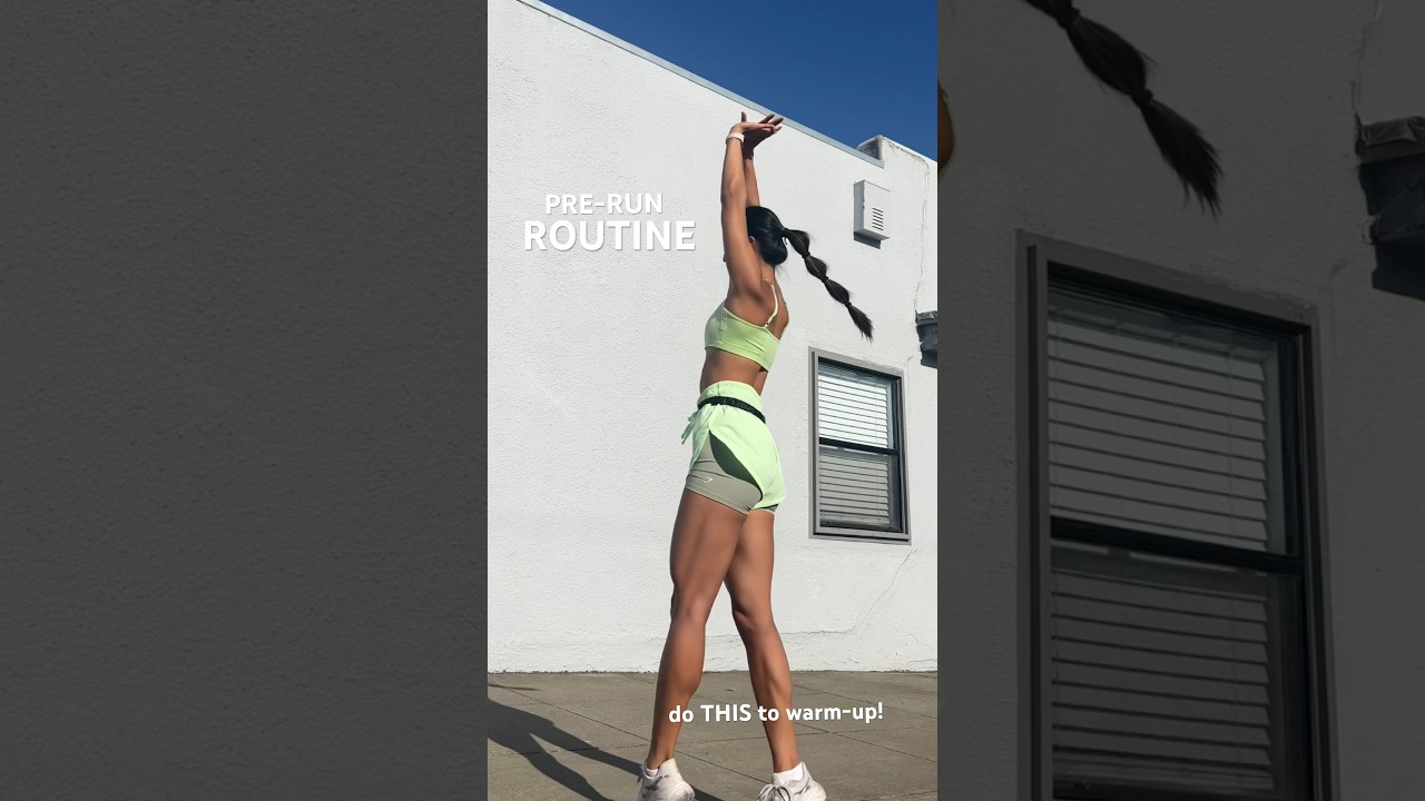 do THIS warm-up routine before your next RUN  🏃🏻‍♀️⚡️ #running #warmup #routine