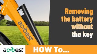 Removing the battery without the key-Actbest Ebike