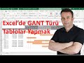 Excel'de  Proje takibi için Gant şemaları oluşturmak- 663.video | Ömer BAĞCI