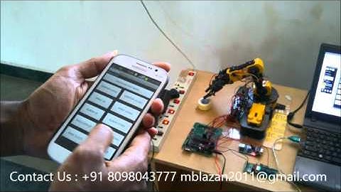 Android controlled robotic arm