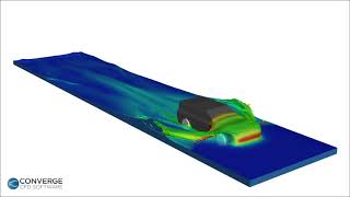 Simulating Vehicle Water Wading with CONVERGE screenshot 5