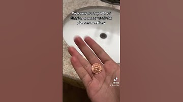 Flip 427  |  Flipping A Penny Everyday Until The Glass Overflows #coin #coinflip #money