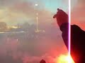 Sfeeractie fakkels bij TOP Oss - NAC Breda (Play-Offs)