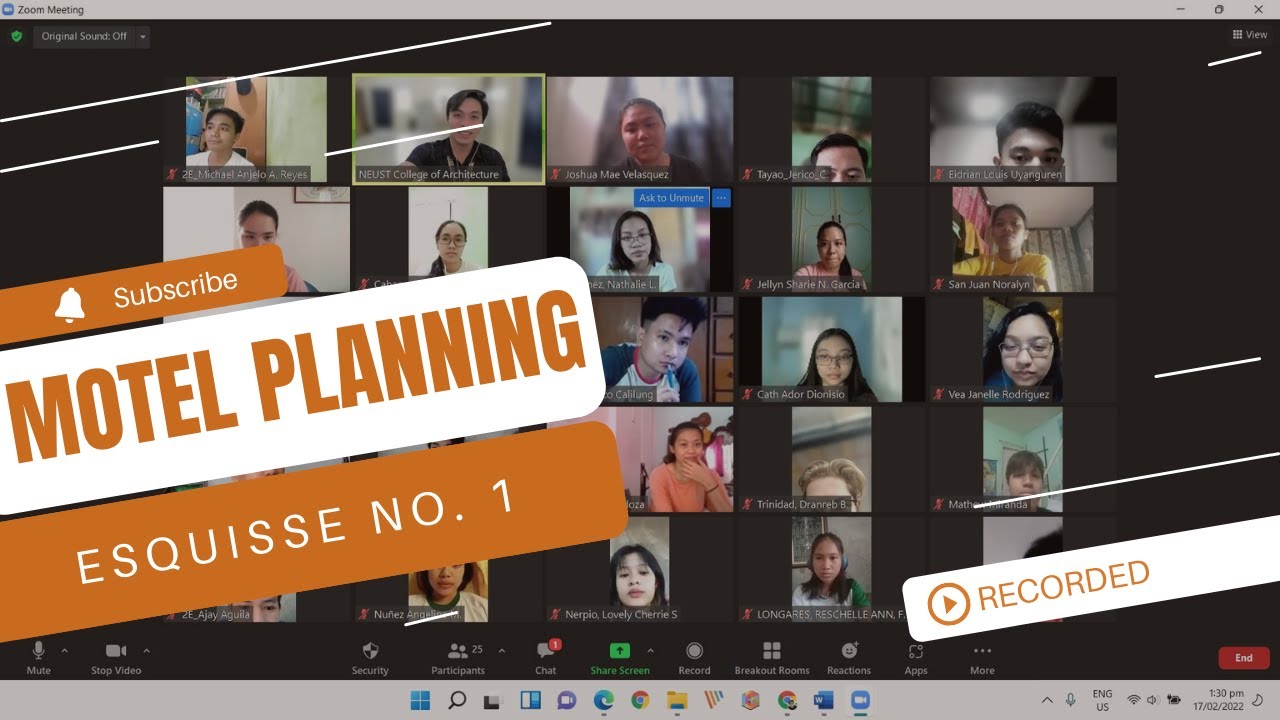 HOW TO PLAN AND DESIGN A MOTEL? ALL ABOUT ESQUISSE NO. 1