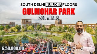 3BHK 200 Yards Builder Floor in South Delhi, Gulmohar Park | Best location property in South Delhi