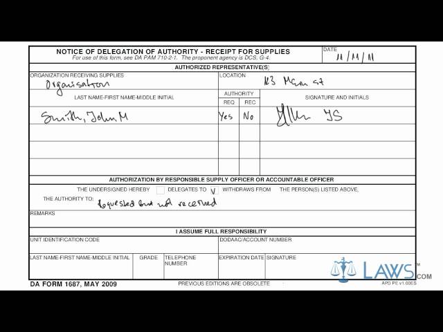 DA Form 1687 - YouTube da-form-1687-youtube