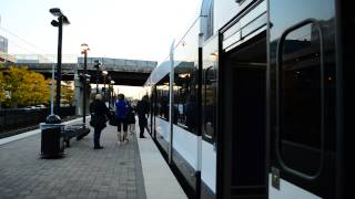 Hoboken Bound Extended Hudson-Bergen Light Rail Train 2054 @ Lincoln Harbor