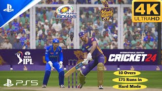 Cricket 24 (PS5) GamePlay :- IPL 2024 Kolkata Knight Riders VS Mumbai Indians || Ar Games League