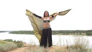 Girl Dancing With Den Wings.