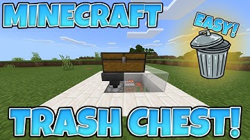 Minecraft 1.16 EASY AUTO TRASH CHEST! [Bedrock, Java, Windows 10, Ps4, Xbox, Switch, PE]