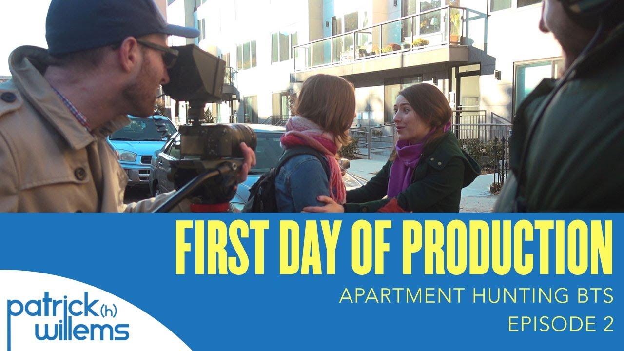 FIRST DAY OF PRODUCTION | Apartment Hunting BTS Ep 2 - Shooting the new short film! Directing actors! Using cameras!