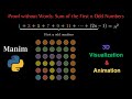 Proof without Words #3: Sum of the First n Odd Numbers || Manim/Python