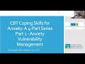 Cbt coping skills for anxiety  part 1
