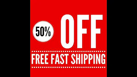 Limited time only FREE SHIPPING and 50% DISCOUNT