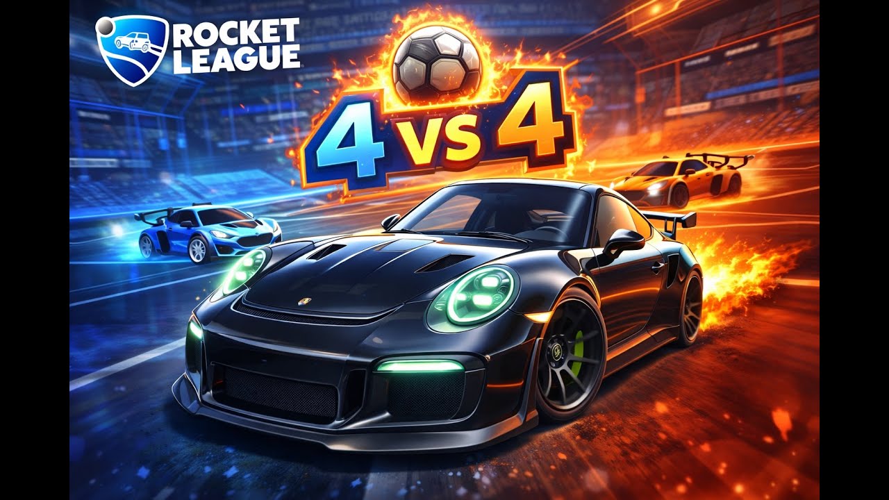 DESTROZANDO EN 4VS4 | ROCKET LEAGUE
