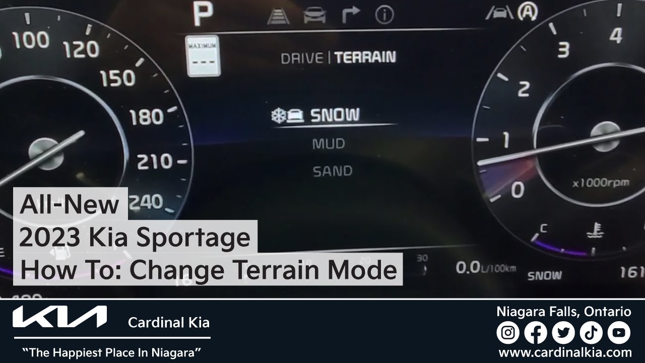 AllNew 2023 Kia Sportage How To Change Your Terrain Mode! YouTube