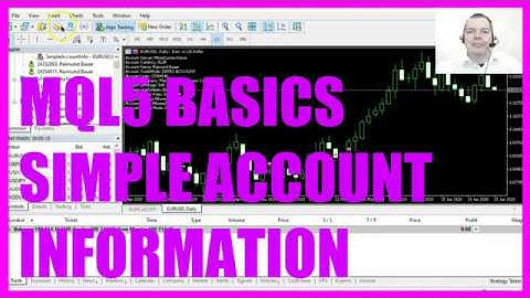 LEARN MQL5 TUTORIAL BASICS - 76 SIMPLE ACCOUNT INFORMATION