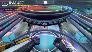 Splitgate Stadium 0:40:961 speedrun ( + moistcr1tikal in the background lmao)