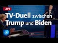 Trump - Biden: Letztes TV-Duell vor US-Präsidentschaftswahl 2020